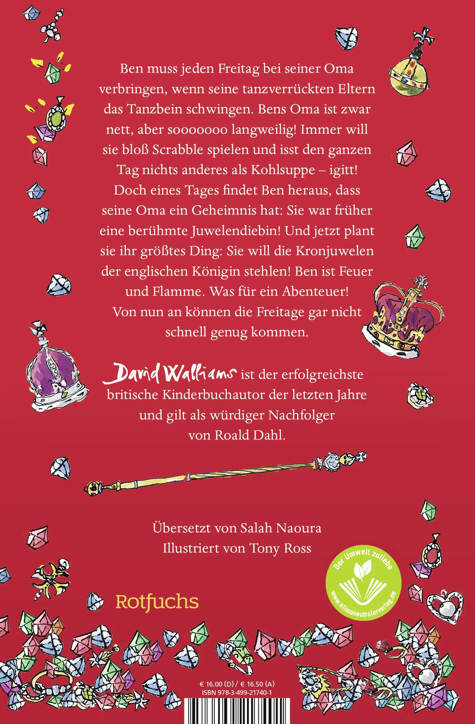 Buchrückseite von 'Gangsta-Oma' mit Klappentext - Gebundene Ausgabe