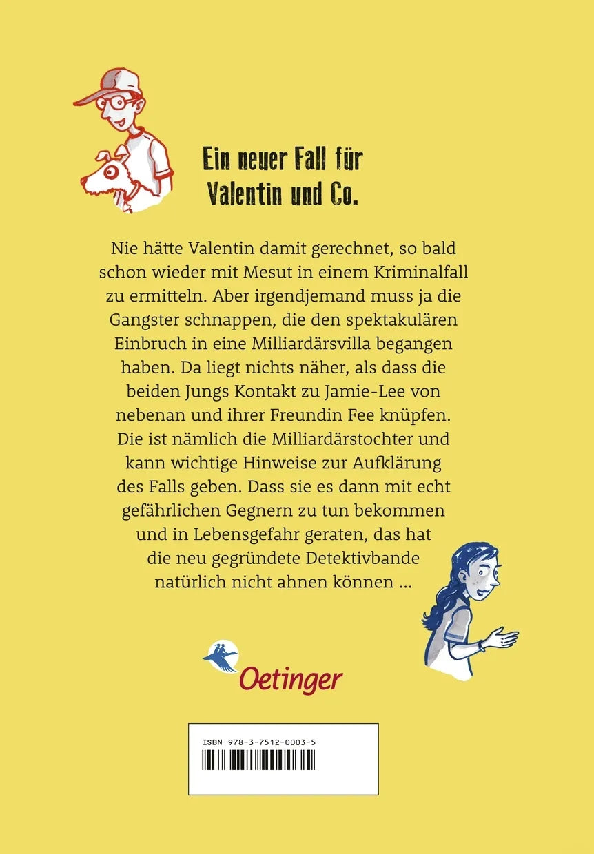 Buchrückseite von 'Gangster müssen clever sein' mit Klappentext - Gebundene Ausgabe