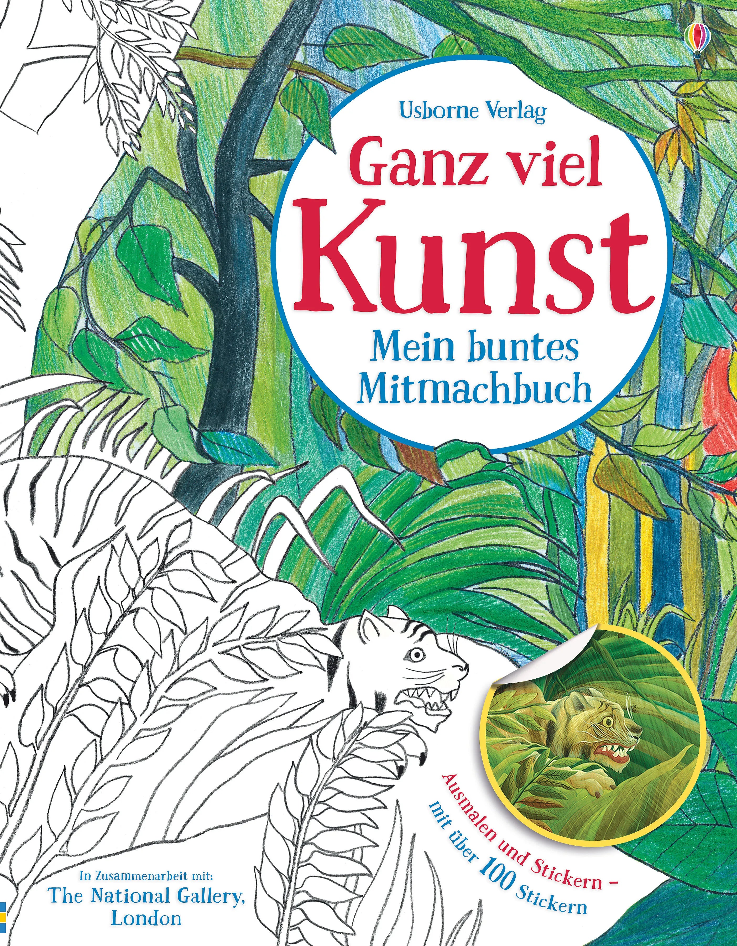 Buchcover von 'Ganz viel Kunst - Mein buntes Mitmachbuch' - Taschenbuch von Rosie Dickins