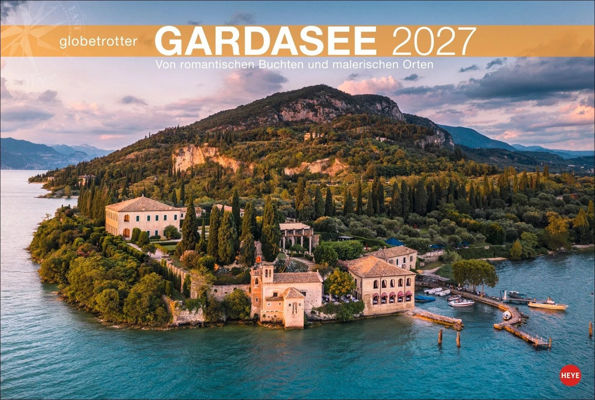 Wandkalender: Gardasee Globetrotter Kalender 2027 - Von romantischen Buchten und malerischen Orten