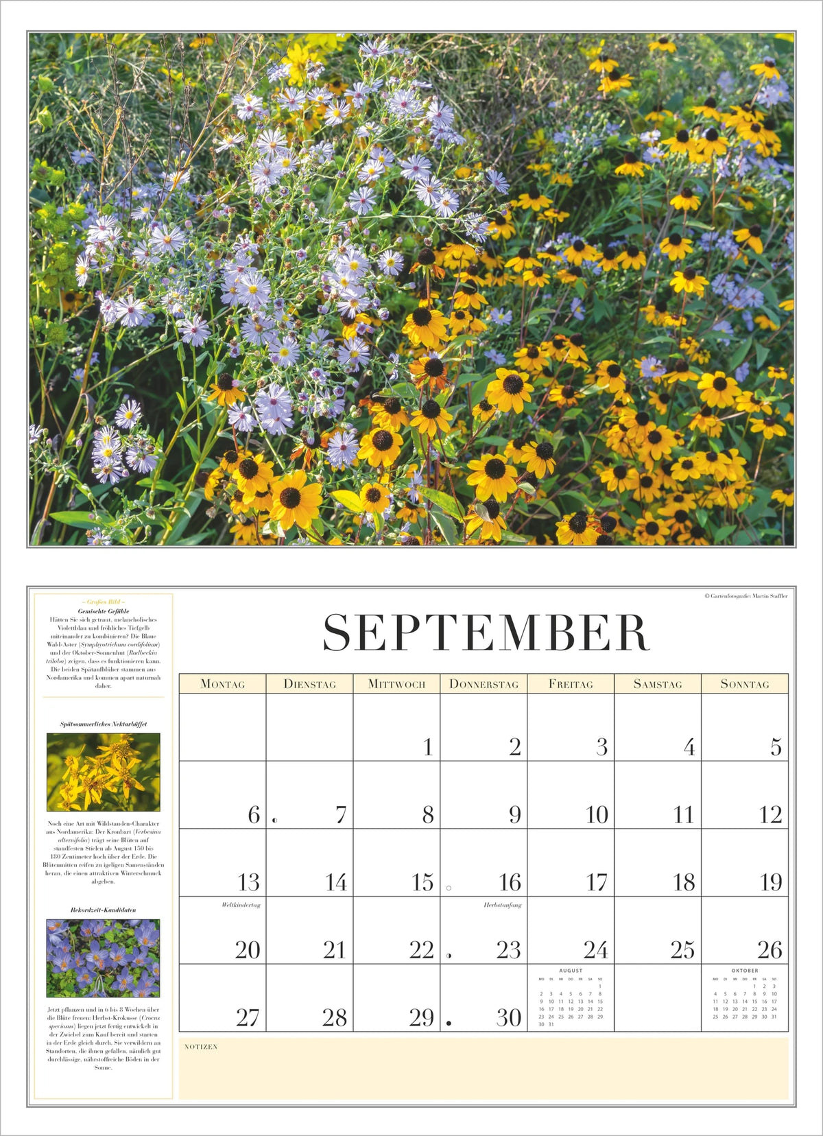 Garten-Kalender 2027 – Ansicht