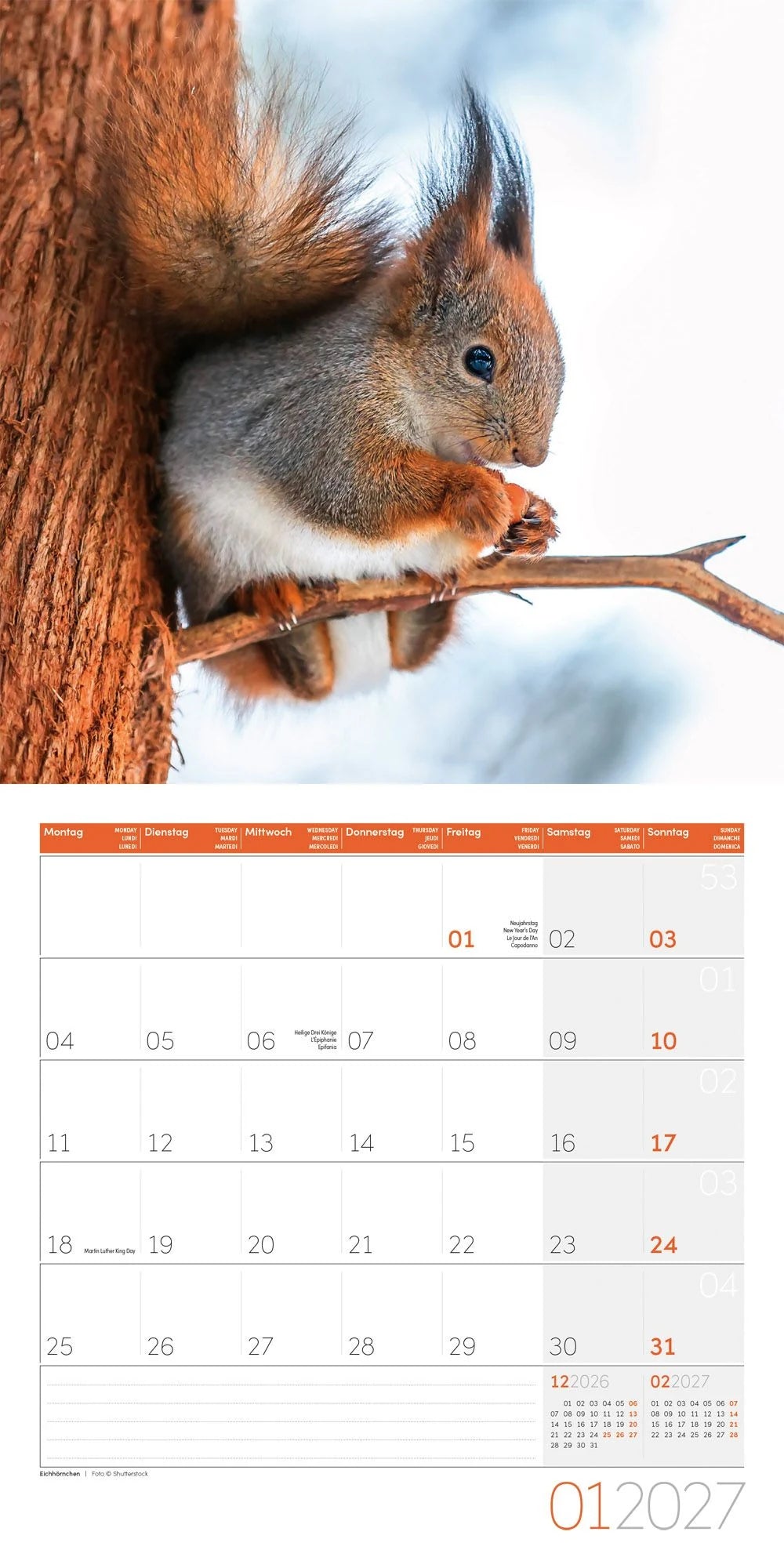 Gartenfreunde Kalender 2027 - 30x30 - Art12 – Ansicht