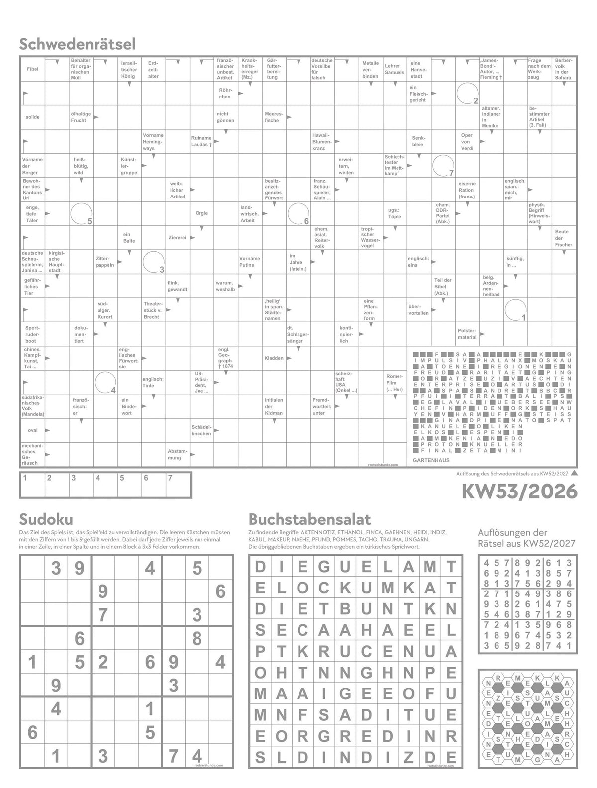 Gartenglück Wochenplaner Kalender 2027 – Ansicht