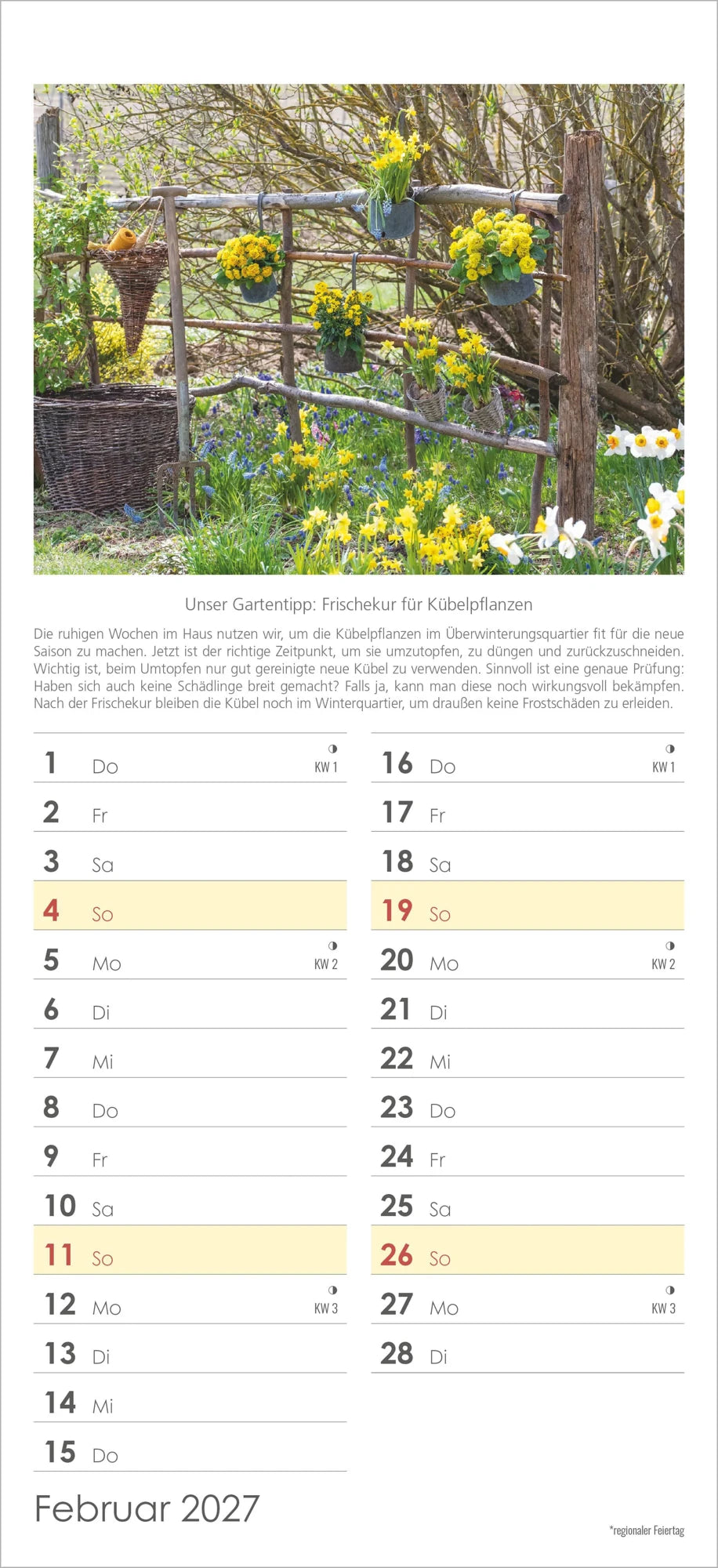 Gartenplaner 2027 – Ansicht