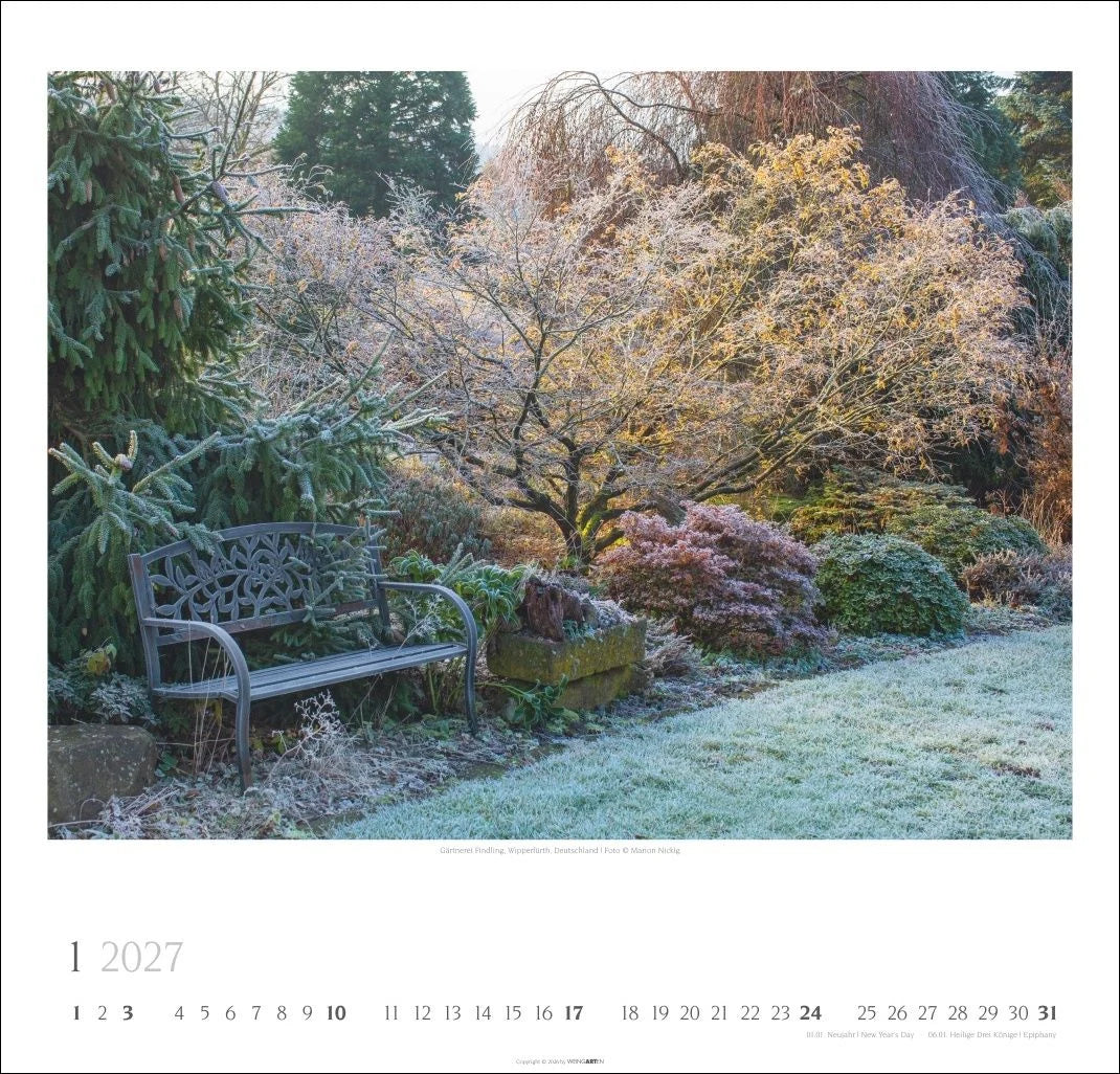 Gartenträume Kalender 2027 – Ansicht