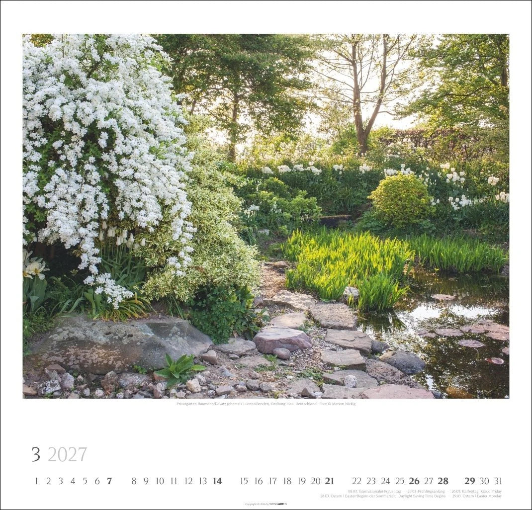 Gartenträume Kalender 2027 – Ansicht