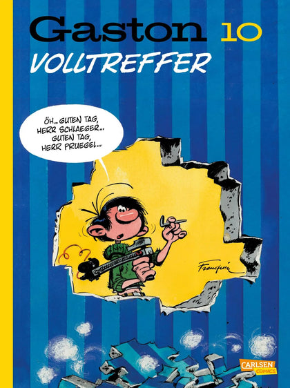 Buchcover von 'Gaston Neuedition 10: Volltreffer' - Gebundene Ausgabe von André Franquin