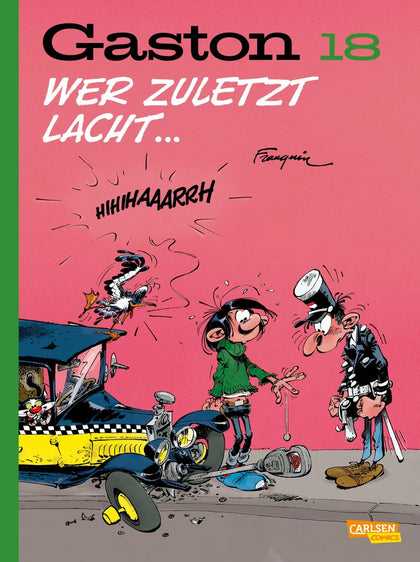 Buchcover von 'Gaston Neuedition 18: Wer zuletzt lacht ...' - Gebundene Ausgabe von André Franquin