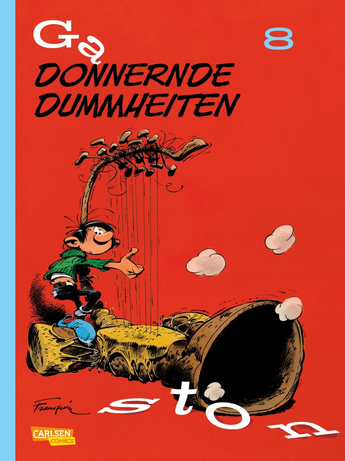 Buchcover von 'Gaston Neuedition 8: Donnernde Dummheiten' - Gebundene Ausgabe von André Franquin