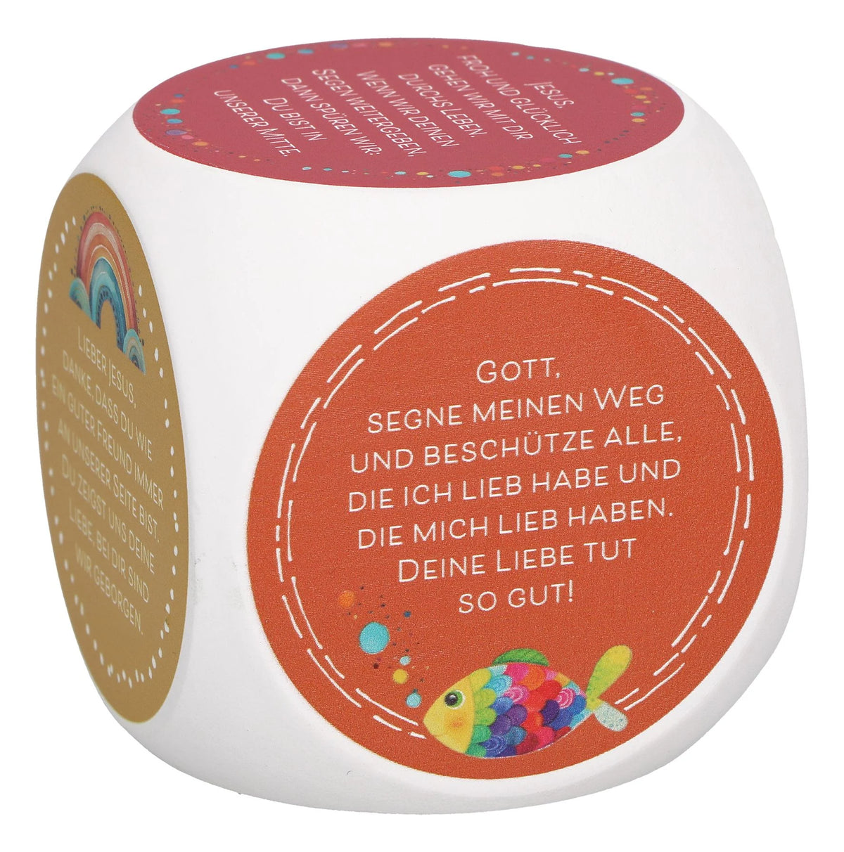 Gesellschaftsspiel: Gebetswürfel für Kinder mit Dankgebeten
