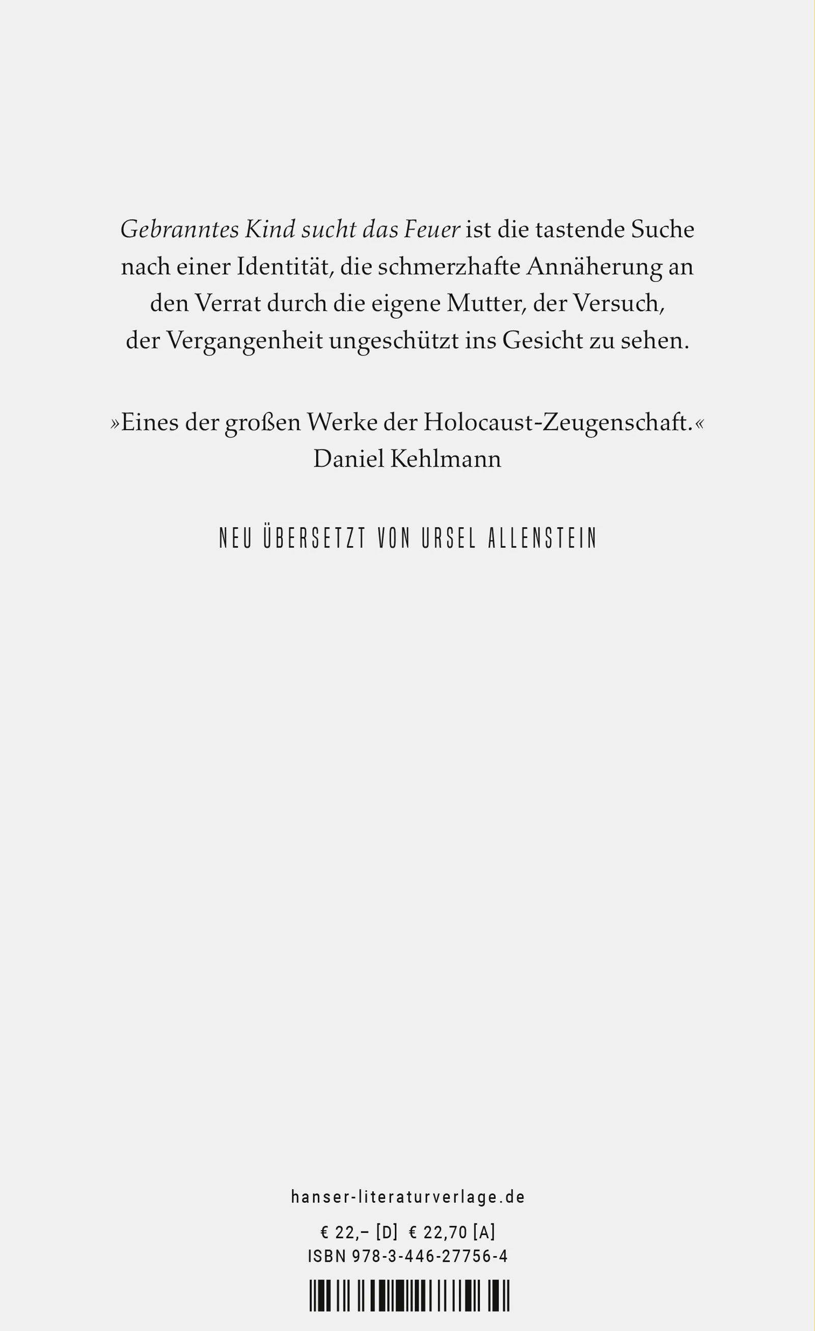 Abbildung von 'Gebranntes Kind sucht das Feuer'