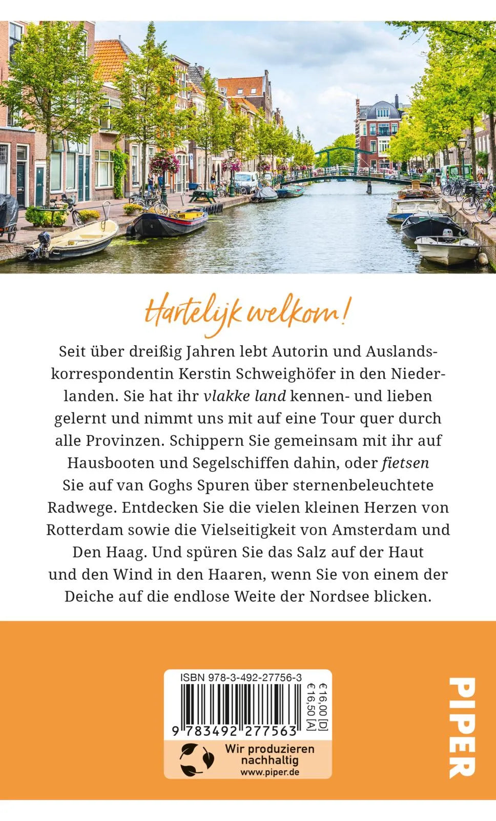 Buchrückseite von 'Gebrauchsanweisung für die Niederlande' mit Klappentext - Taschenbuch