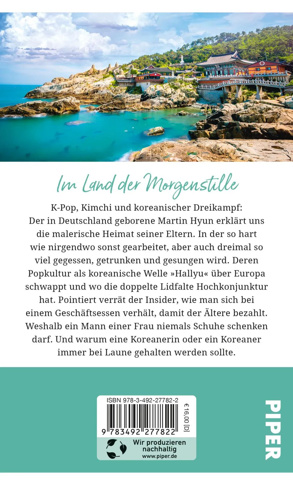 Buchrückseite von 'Gebrauchsanweisung für Südkorea' mit Klappentext - Taschenbuch