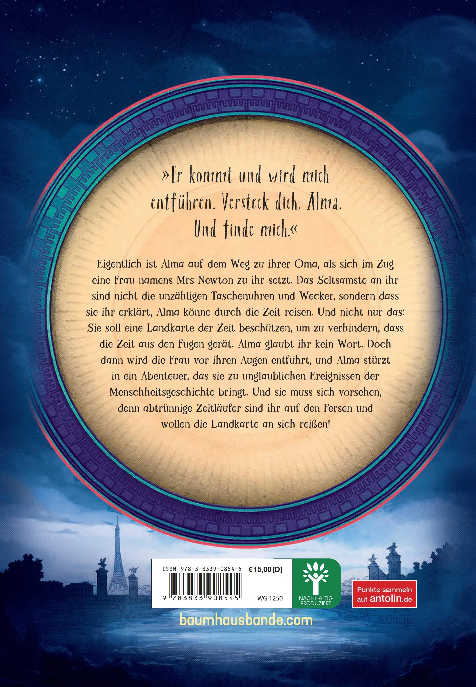 Abbildung von 'Alma und die Landkarte der Zeit'