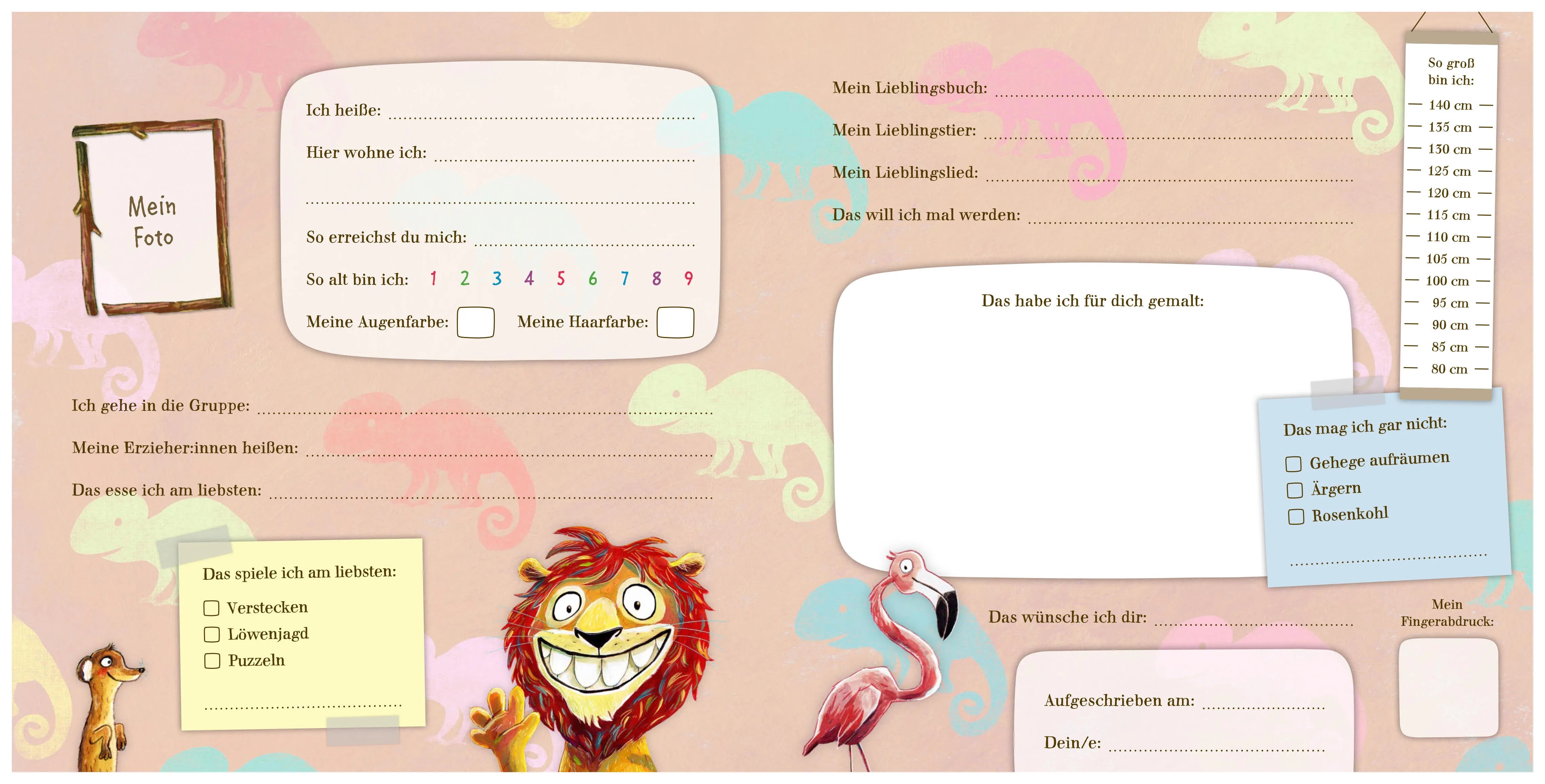 Abbildung von 'Mein großes Zoo Kindergarten-Freundebuch'