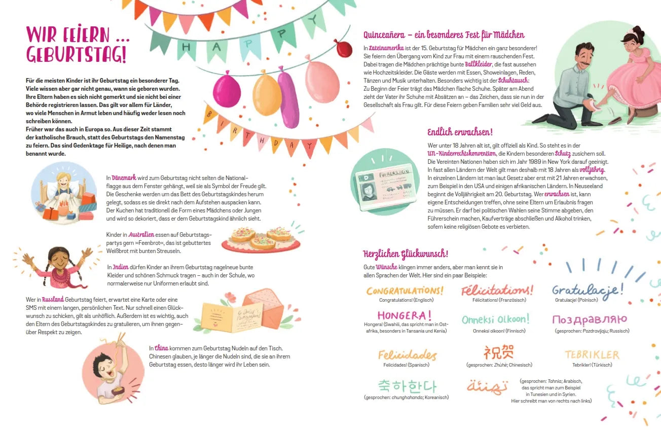 Anne Kostrzewa - Geburtstag, Karneval & Lichterfest – So feiert man Feste anderswo