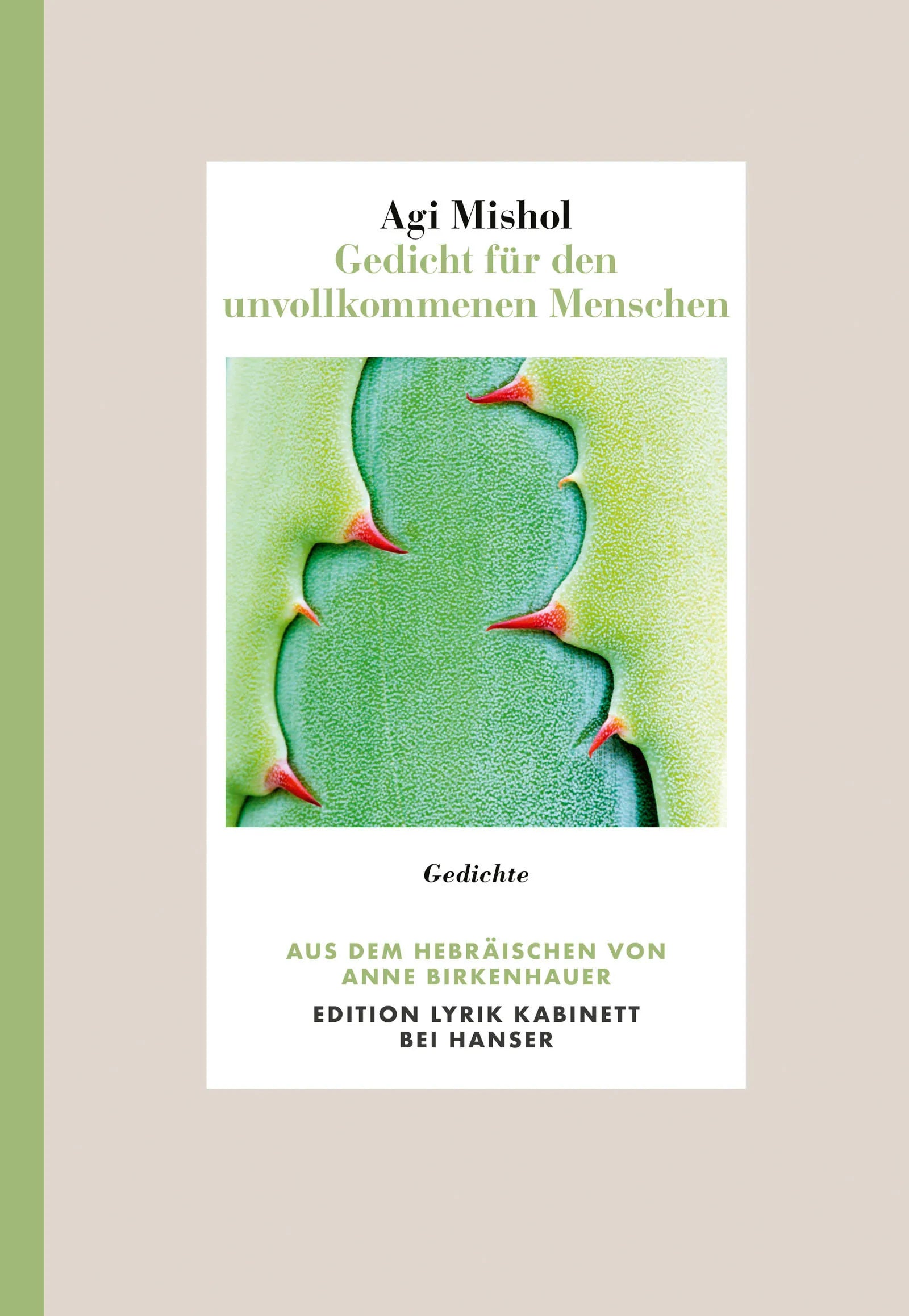 Buchcover von 'Gedicht für den unvollkommenen Menschen' - Gebundene Ausgabe von Agi Mishol