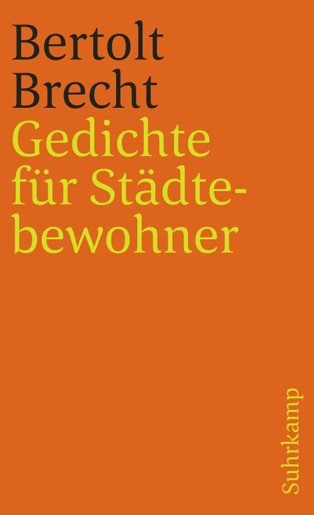 Buchcover von 'Gedichte für Städtebewohner' - Taschenbuch von Bertolt Brecht