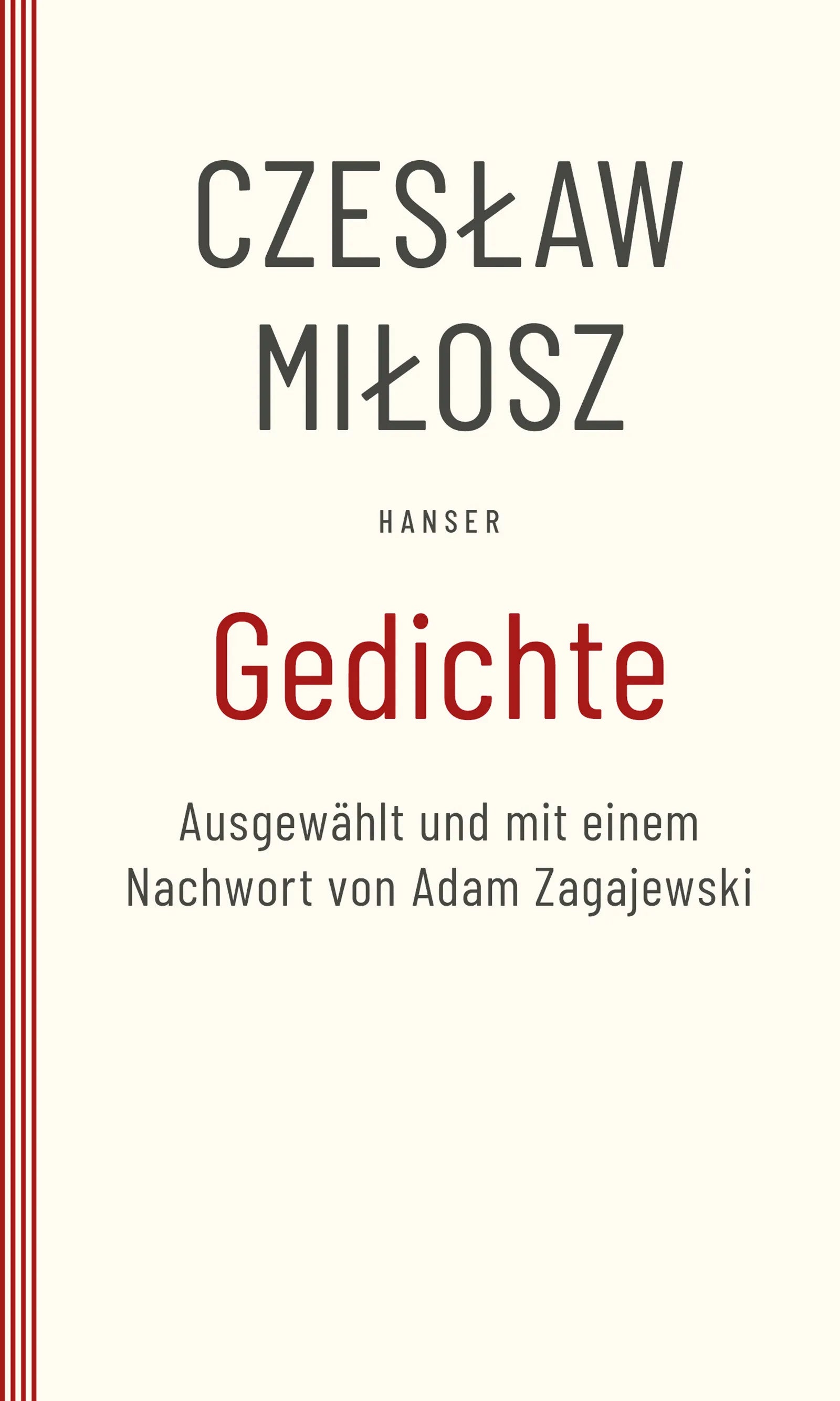 Buchcover von 'Gedichte' - Taschenbuch von Czeslaw Milosz