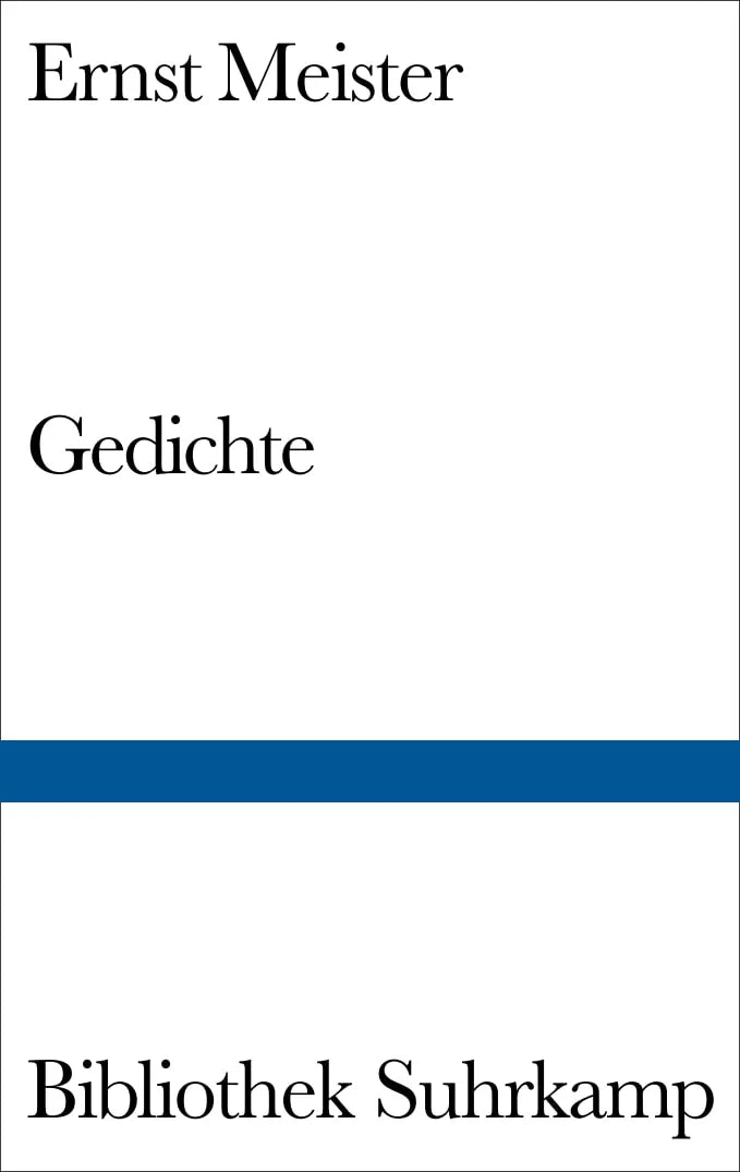 Buchcover von 'Gedichte' - Gebundene Ausgabe von Ernst Meister