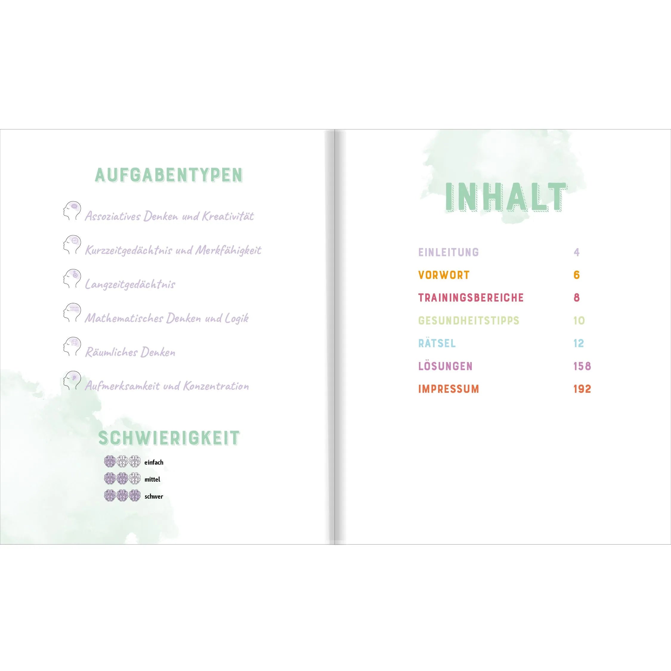 Detailansicht: Gehirnjogging für Senioren. Übungen für ein gesundes Gehirn, bis ins hohe Alter (Hardcover)