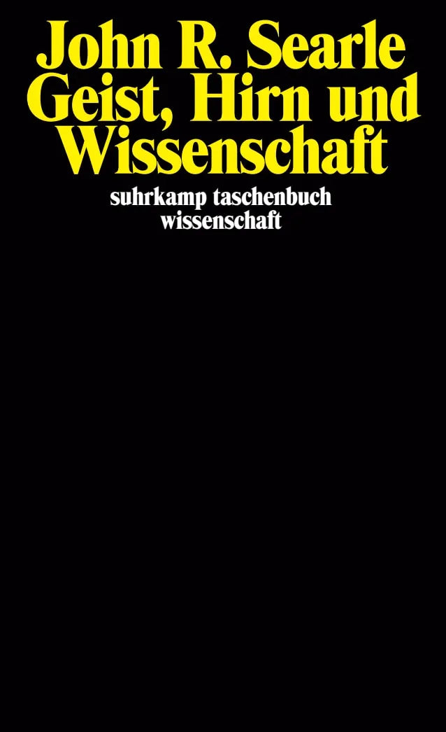 Buchcover von 'Geist, Hirn und Wissenschaft' - Taschenbuch von John R. Searle
