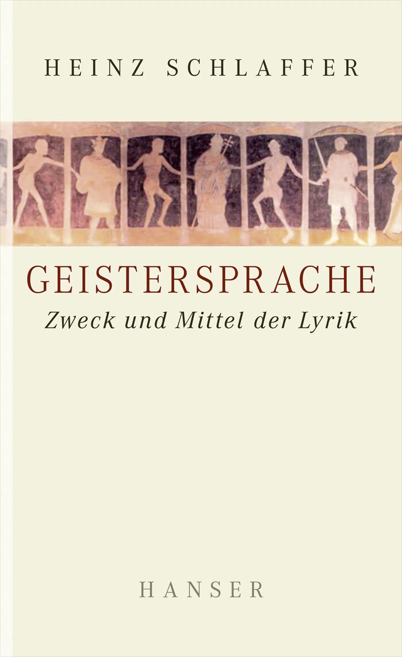 Buchcover von 'Geistersprache' - Gebundene Ausgabe von Heinz Schlaffer