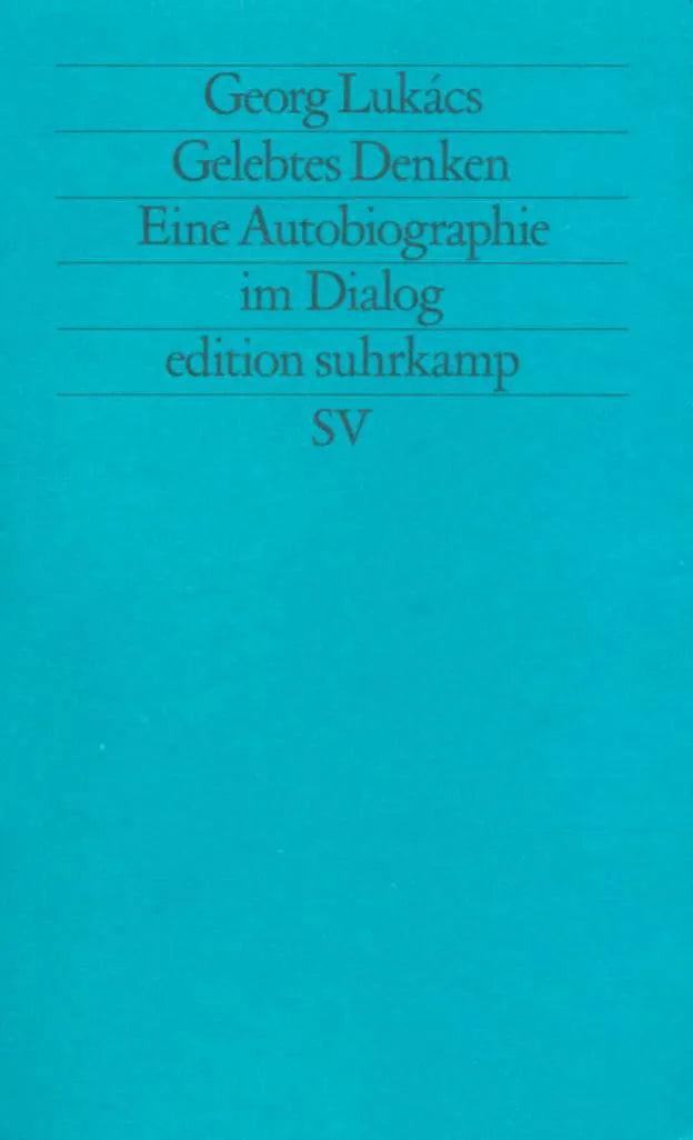 Buchcover von 'Gelebtes Denken' - Taschenbuch von Georg Lukács