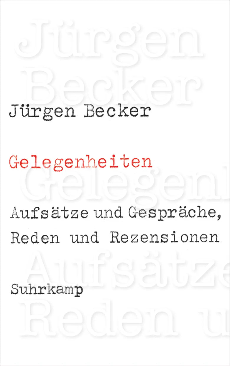 Buchcover von 'Gelegenheiten' - Paperback von Jürgen Becker