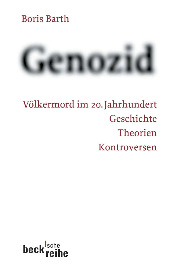 Buchcover von 'Genozid' - Taschenbuch von Boris Barth
