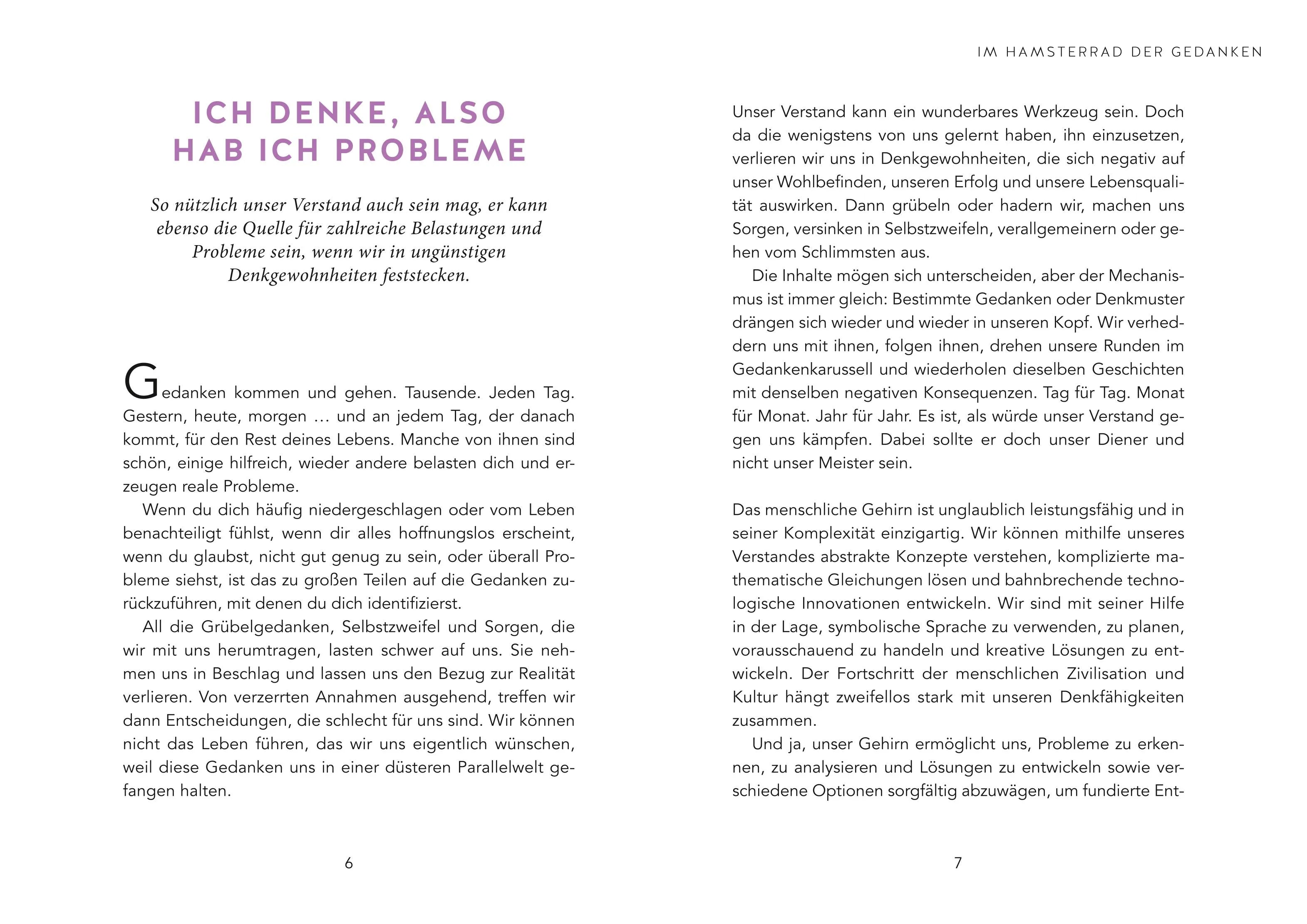 Abbildung von 'Genug gegrübelt, lieber Kopf!'