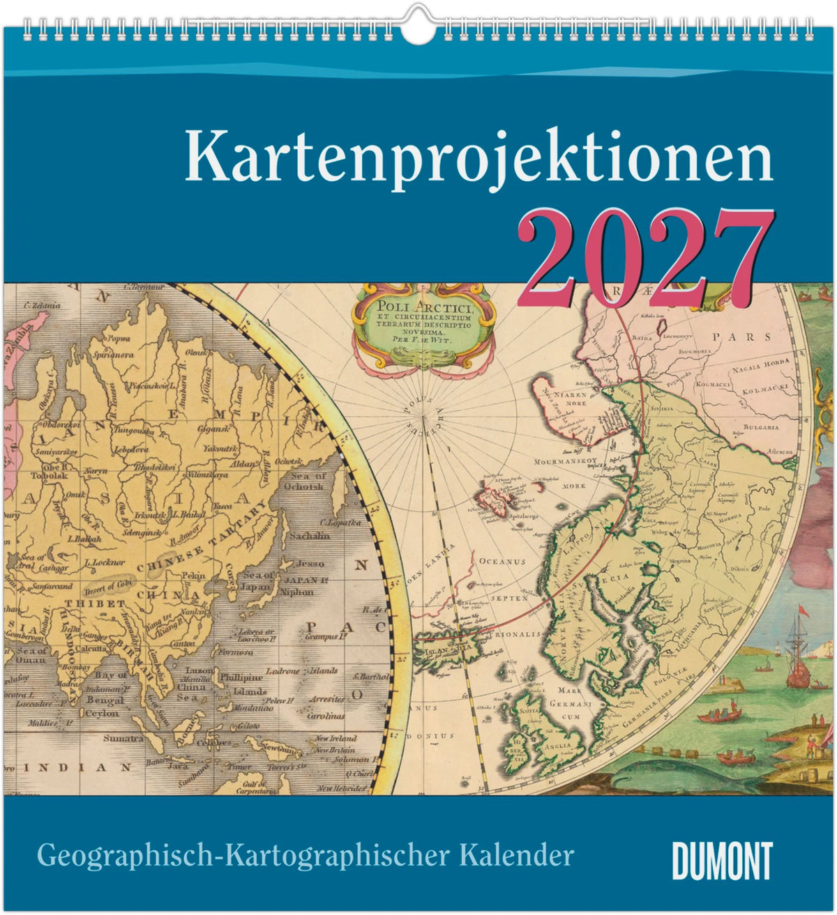 Wandkalender: Geographisch-Kartographischer Kalender 2027