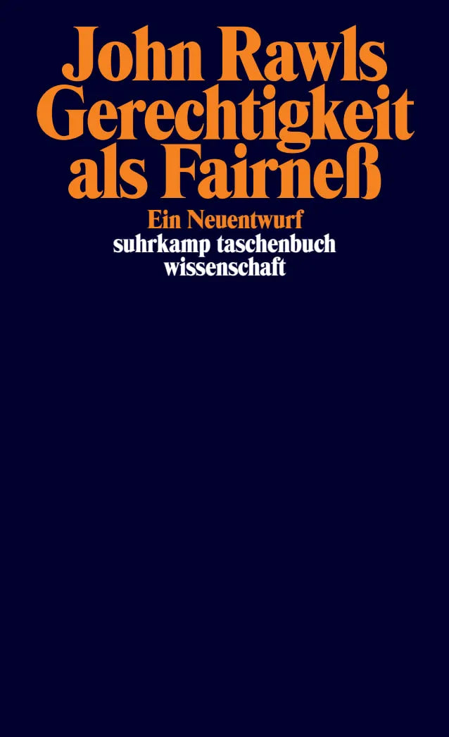 Buchcover von 'Gerechtigkeit als Fairneß' - Taschenbuch von John Rawls