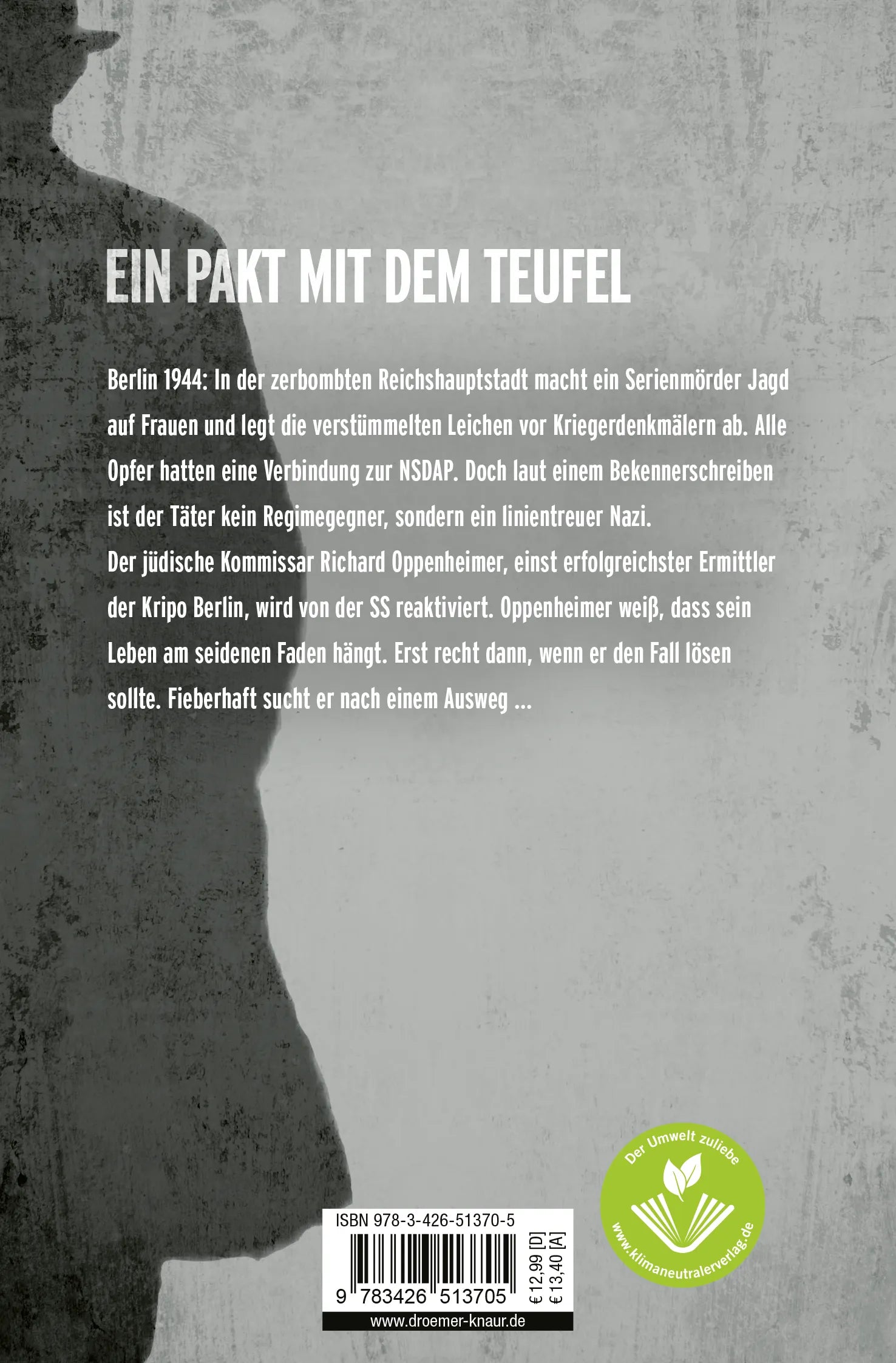 Buchrückseite von 'Germania' mit Klappentext - Taschenbuch