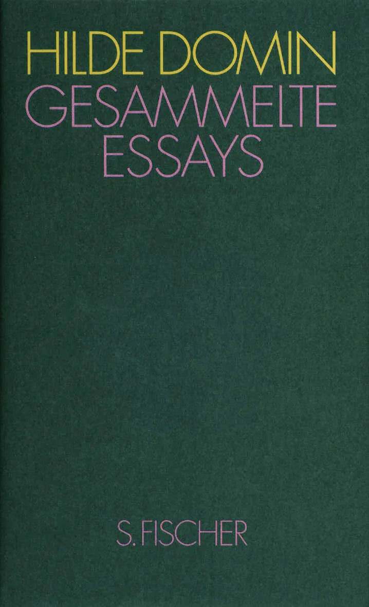 Buchcover von 'Gesammelte Essays' - Gebundene Ausgabe von Hilde Domin
