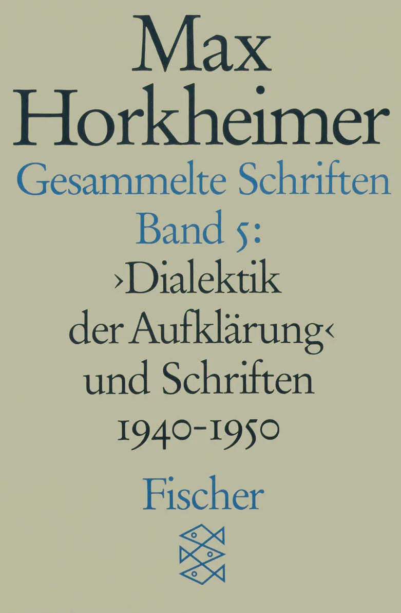 Buchcover von 'Gesammelte Schriften in 19 Bänden' - Taschenbuch von Max Horkheimer