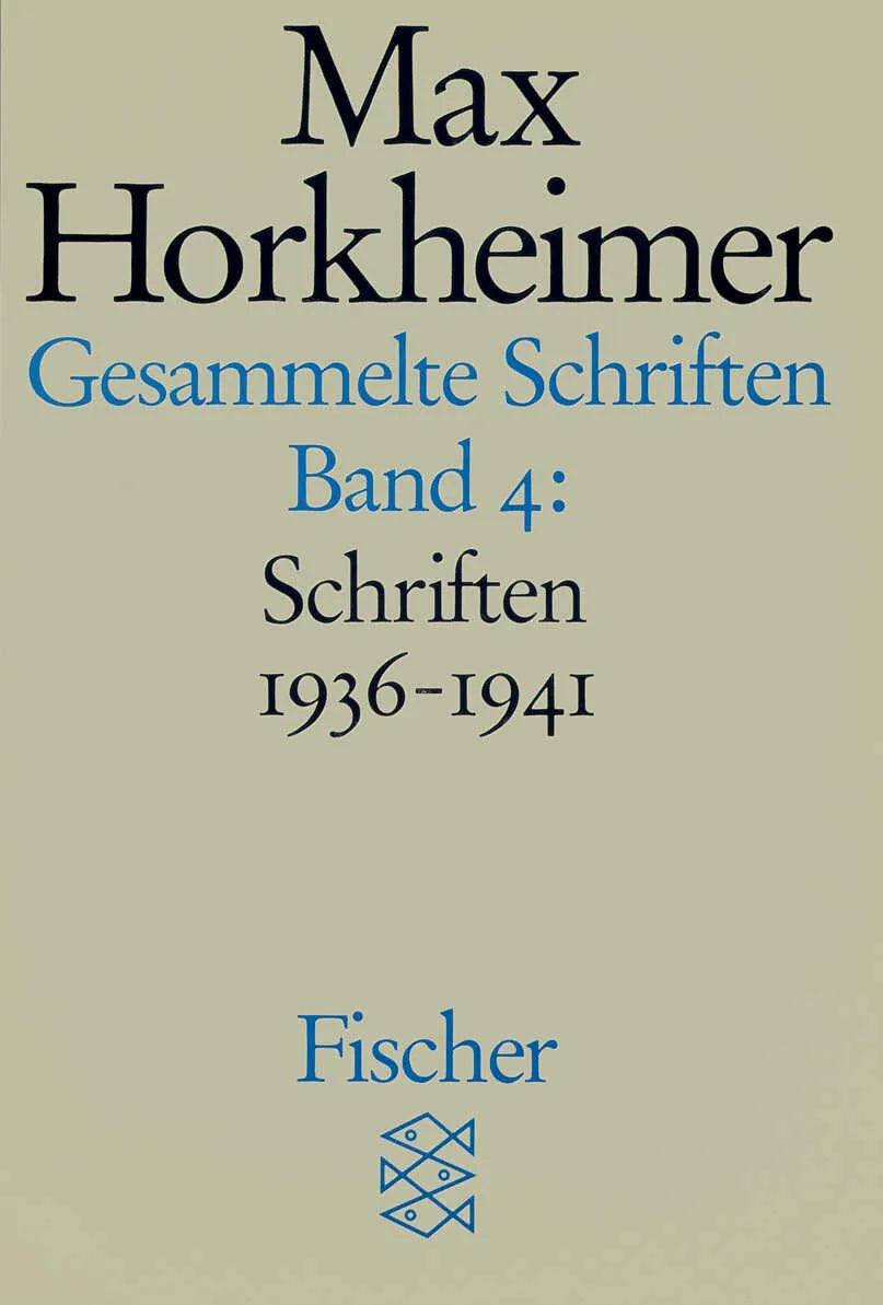Buchcover von 'Gesammelte Schriften in 19 Bänden' - Taschenbuch von Max Horkheimer