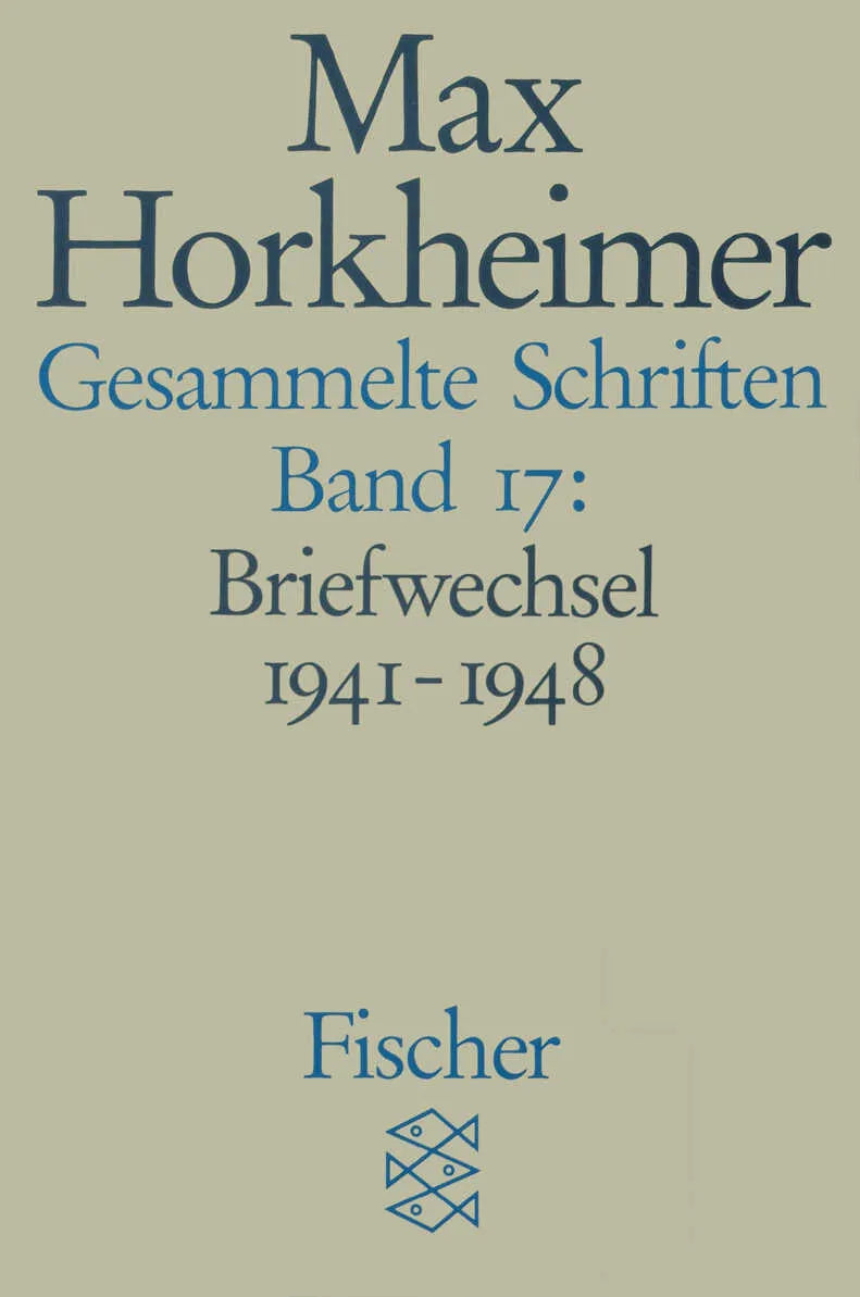 Buchcover von 'Gesammelte Schriften in 19 Bänden' - Taschenbuch von Max Horkheimer