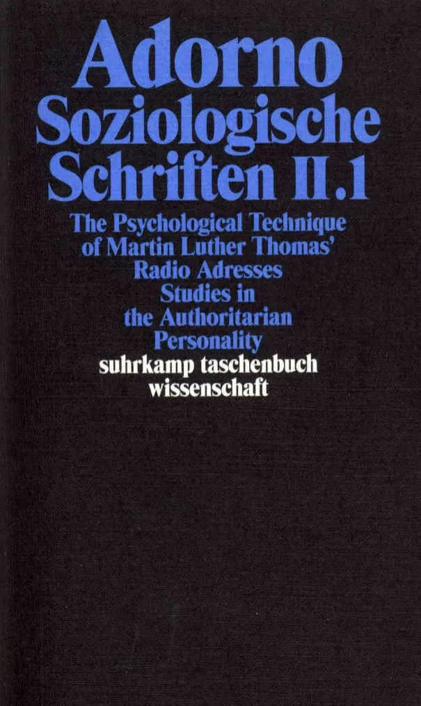 Buchcover von 'Gesammelte Schriften in 20 Bänden' - Taschenbuch von Theodor W. Adorno