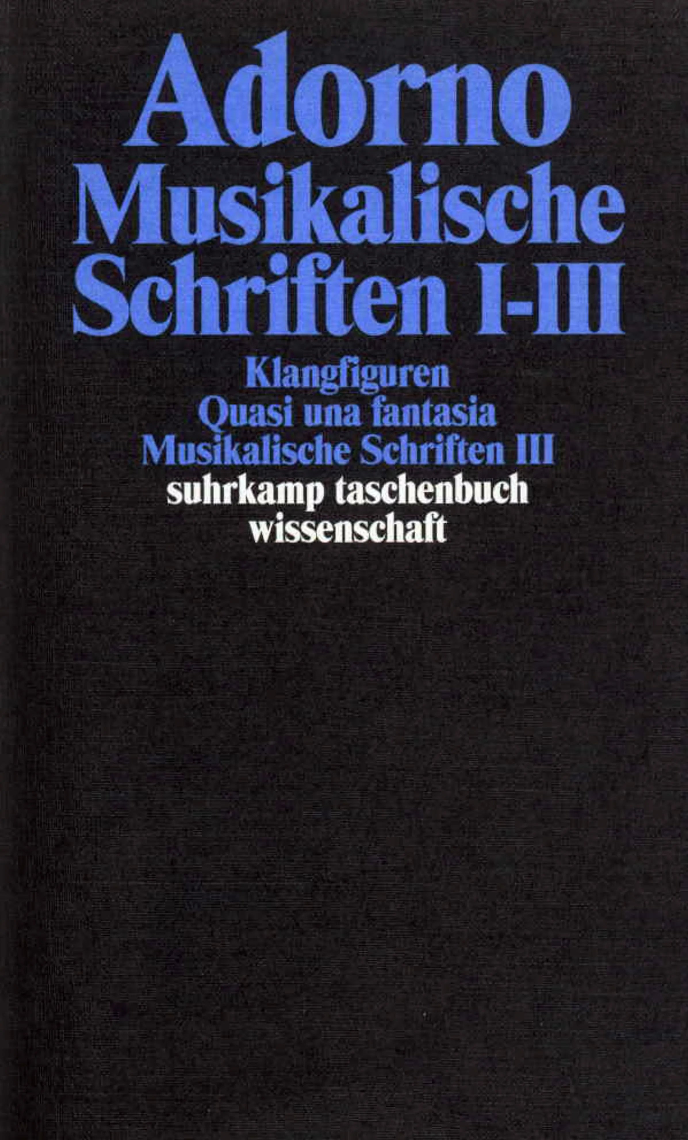 Buchcover von 'Gesammelte Schriften in 20 Bänden' - Taschenbuch von Theodor W. Adorno