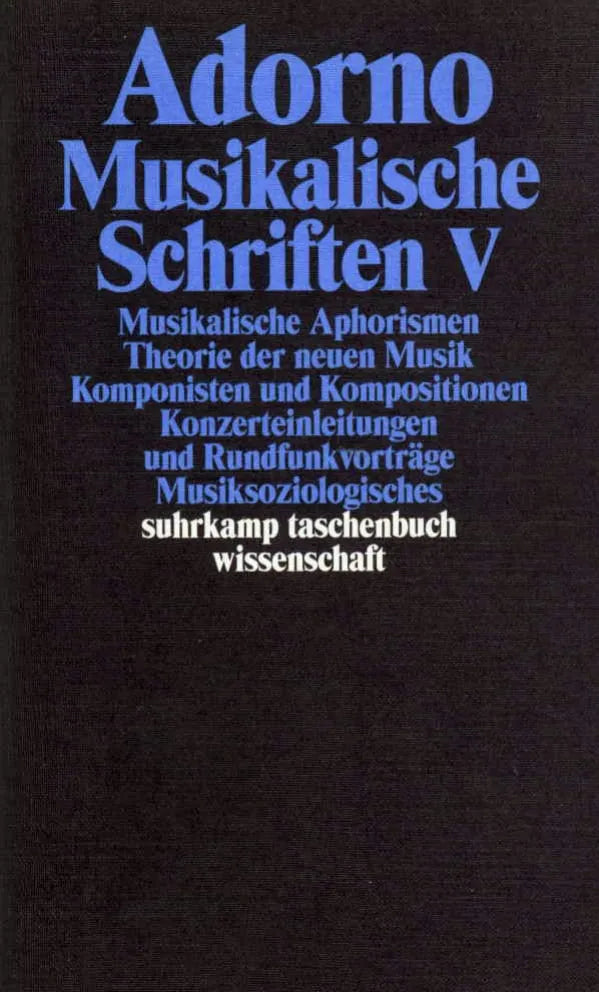 Buchcover von 'Gesammelte Schriften in 20 Bänden' - Taschenbuch von Theodor W. Adorno