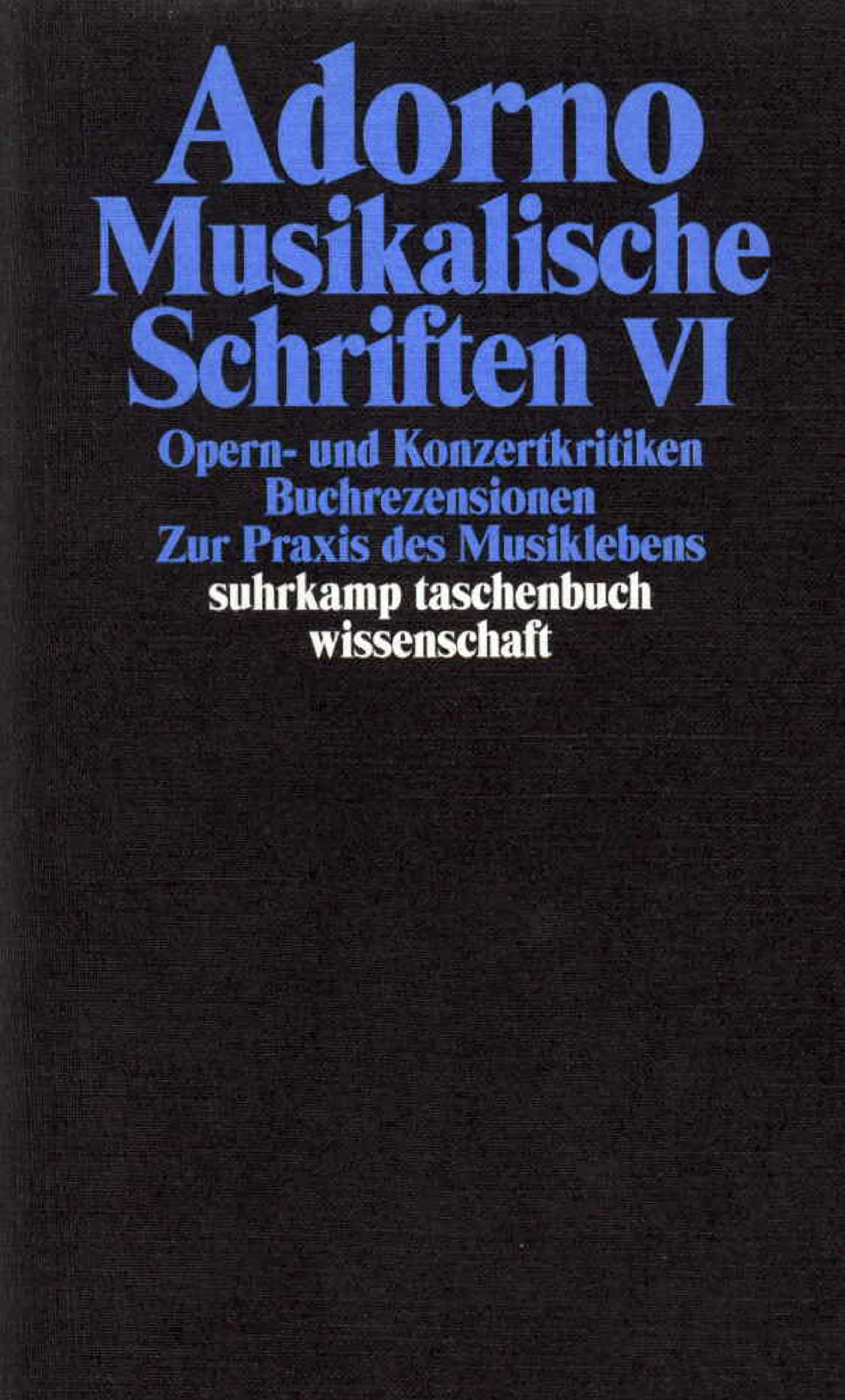 Buchcover von 'Gesammelte Schriften in 20 Bänden' - Taschenbuch von Theodor W. Adorno