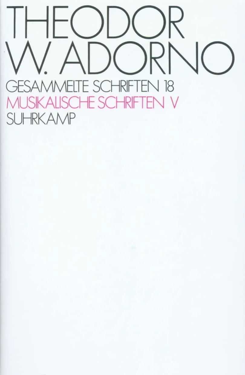Buchcover von 'Gesammelte Schriften in zwanzig Bänden' - Gebundene Ausgabe von Theodor W. Adorno