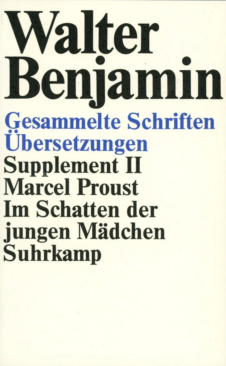 Buchcover von 'Gesammelte Schriften' - Taschenbuch von Walter Benjamin