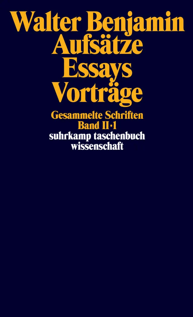 Buchcover von 'Gesammelte Schriften' - Taschenbuch von Walter Benjamin