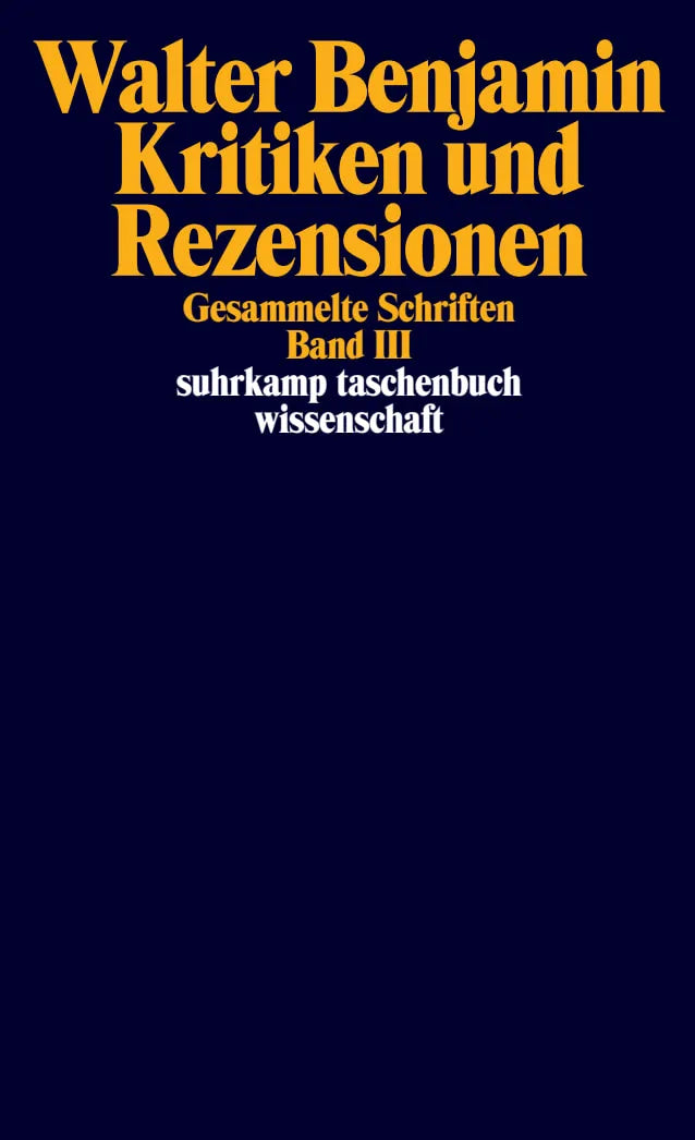 Buchcover von 'Gesammelte Schriften' - Taschenbuch von Walter Benjamin