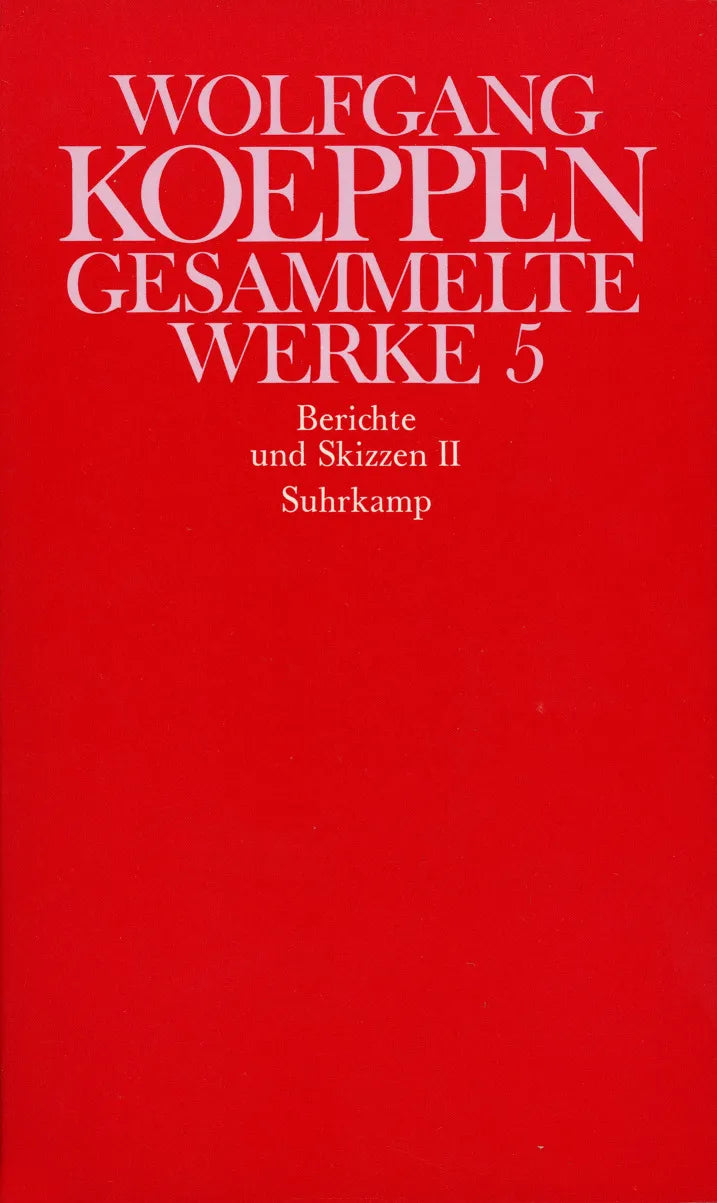 Buchcover von 'Gesammelte Werke in sechs Bänden' - Gebundene Ausgabe von Wolfgang Koeppen