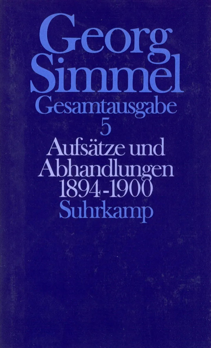 Buchcover von 'Gesamtausgabe in 24 Bänden' - Gebundene Ausgabe von Georg Simmel