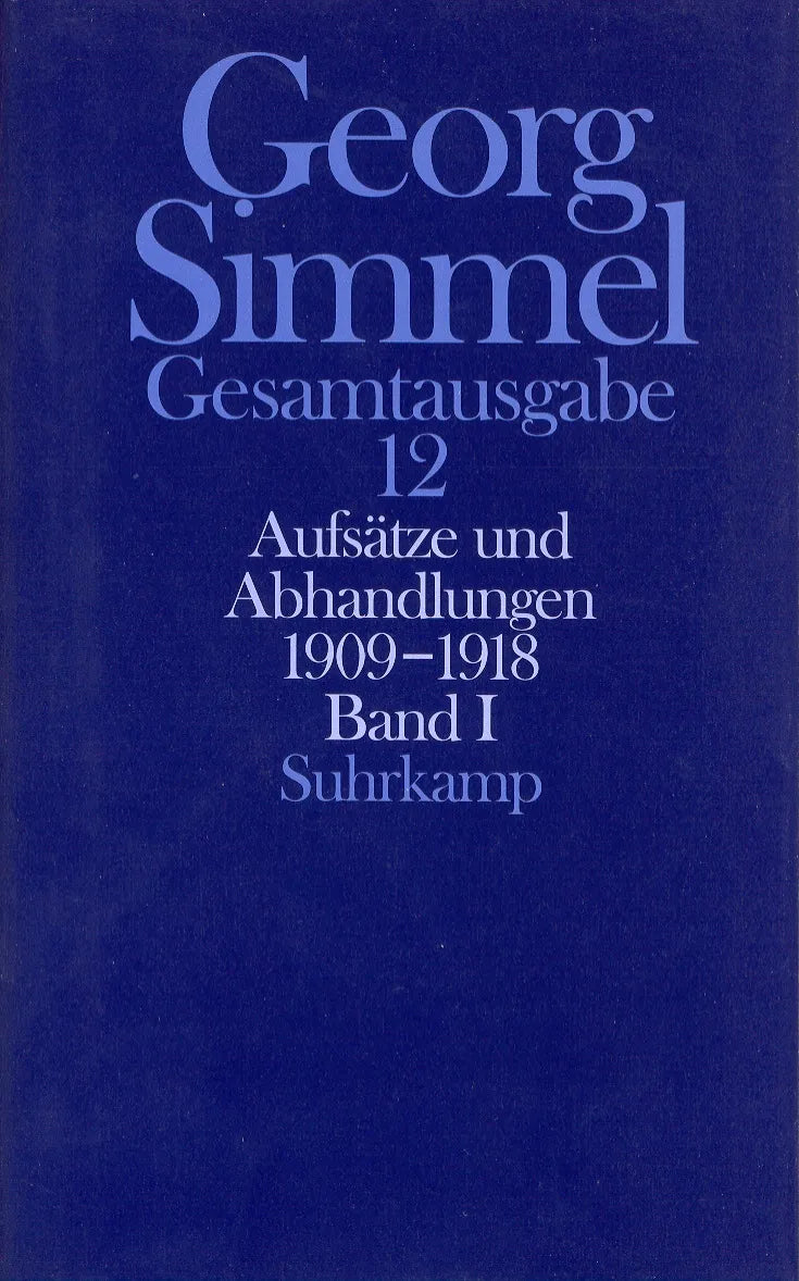 Buchcover von 'Gesamtausgabe in 24 Bänden' - Gebundene Ausgabe von Georg Simmel