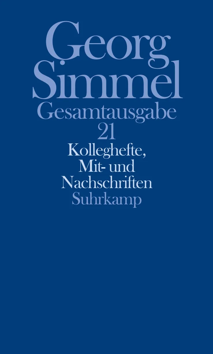 Buchcover von 'Gesamtausgabe in 24 Bänden' - Gebundene Ausgabe von Georg Simmel